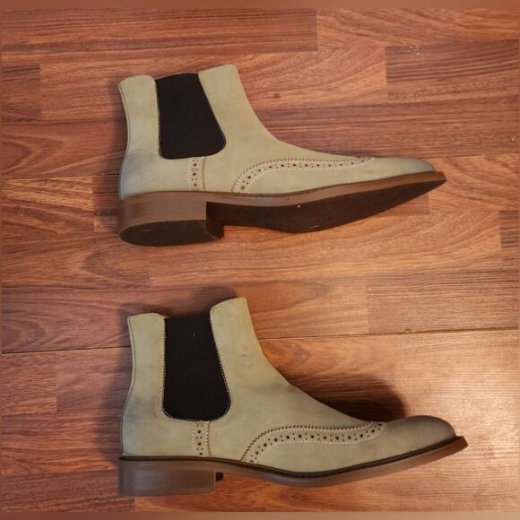 Kenneth Cole Reaction Knock  Chelsea  Brogue Wingtip Boots 12 NIB - Picture 4 of 9